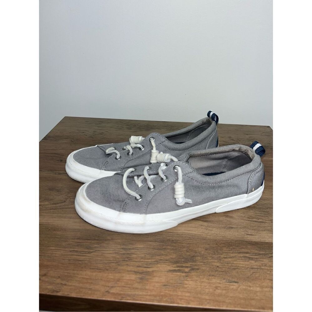 Gray Sperry Low Top Sneakers 6.5 Womens